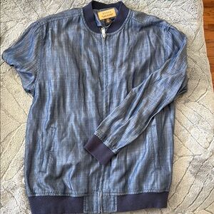 GUESS Blue Bomber Jacket